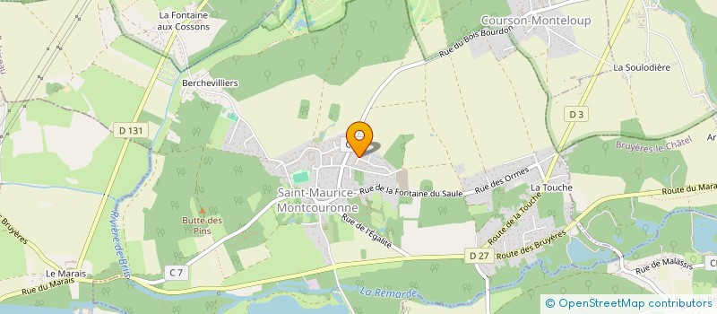 localisation de l'entreprise UNIVERS'N SARL à SAINT-MAURICE-MONTCOURONNE