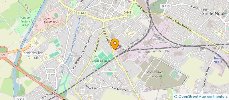 localisation de l'entreprise UNIVERS PARE-BRISE à DOUAI