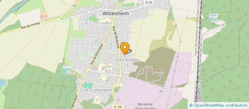 localisation de l'entreprise UNIVERS PISCINE  WITTELSHEIM