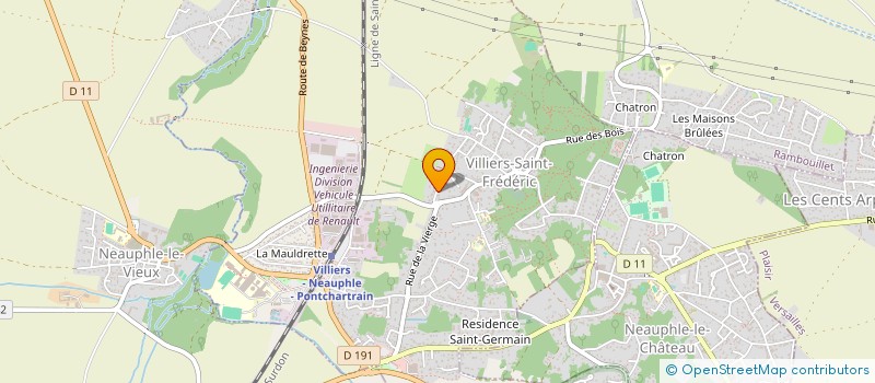 localisation de l'entreprise UNIVERS PRODUCTION  VILLIERS-SAINT-FREDERIC