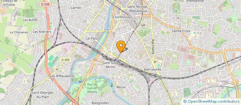 localisation de l'entreprise UNIVERS PROTECTION INCENDIE à LE MANS