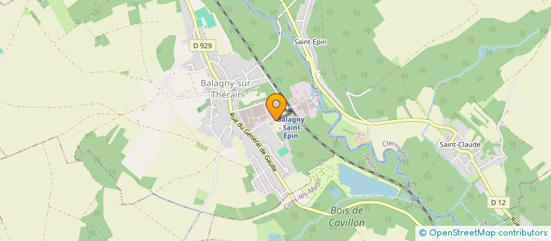 localisation de l'entreprise UNIVERS RESEAUX  BALAGNY-SUR-THERAIN