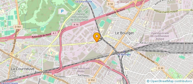 localisation de l'entreprise UNIVERS SECURITE PRIVEE à LE BOURGET