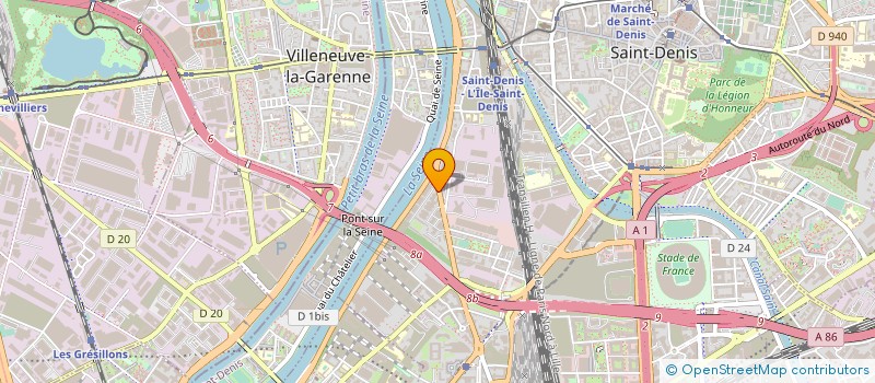 localisation de l'entreprise UNIVERS SERVICES à SAINT-DENIS