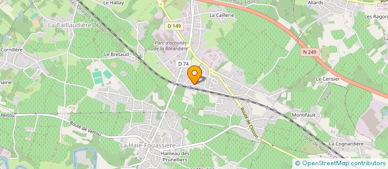 localisation de l'entreprise UNIVERS SINGULIERS à LA HAIE-FOUASSIERE