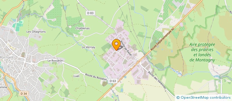 localisation de l'entreprise UNIVERS SOFTWARE  MORNANT