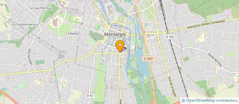 localisation de l'entreprise UNIVERS SOLEIL à MONTARGIS