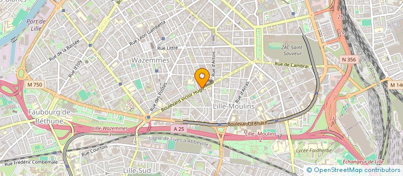 localisation de l'entreprise UNIVERS SONORES PARALLELES  LILLE