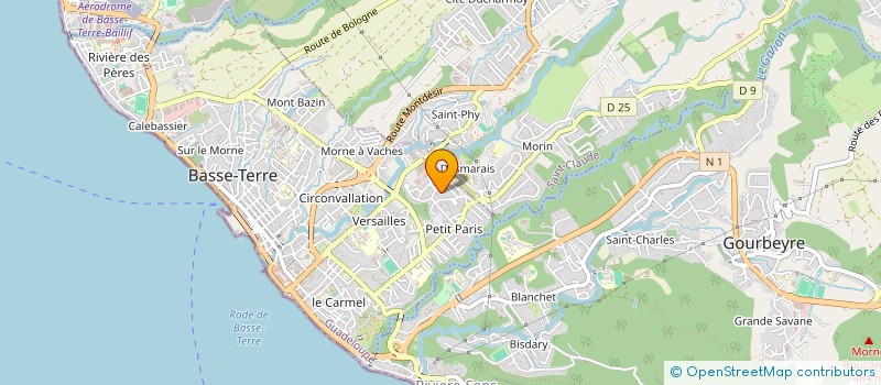 localisation de l'entreprise UNIVERS SPORT BIEN ETRE à BASSE-TERRE