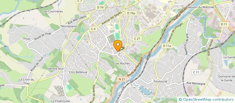 localisation de l'entreprise UNIVERS SPORTS & DIET' PERFORMANCE à ISLE