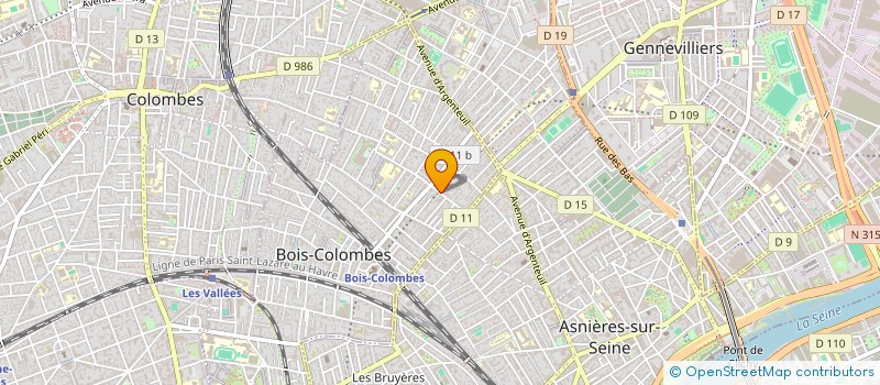 localisation de l'entreprise UNIVERS TAKECARE à BOIS-COLOMBES