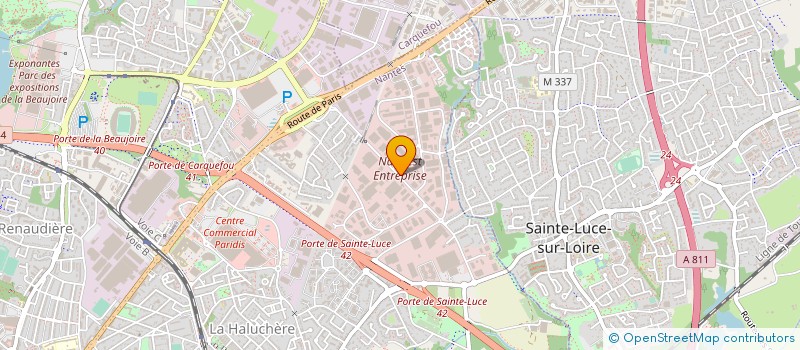 localisation de l'entreprise UNIVERS TELECOM à NANTES