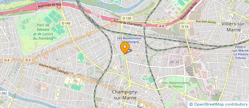localisation de l'entreprise UNIVERS TELECOM  CHAMPIGNY-SUR-MARNE