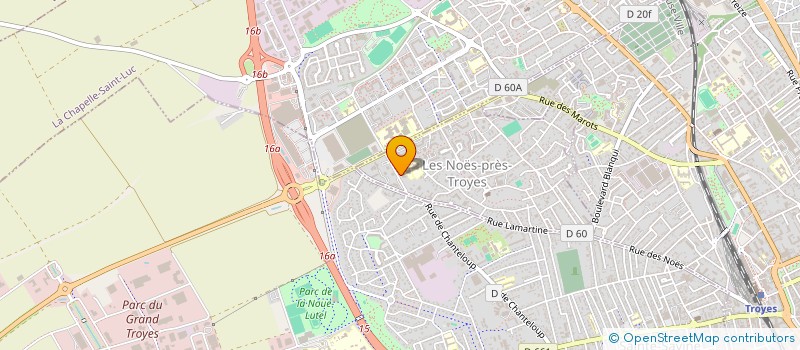localisation de l'entreprise UNIVERS THERMIQUE à LES NOES-PRES-TROYES