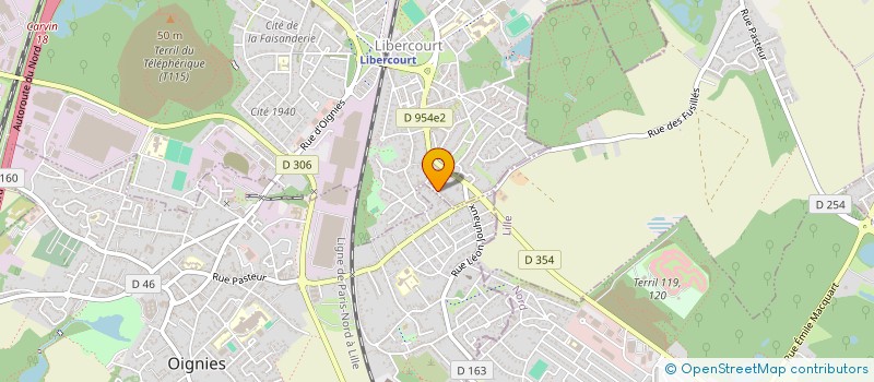 localisation de l'entreprise UNIVERS TRANS à LIBERCOURT
