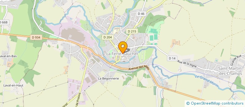 localisation de l'entreprise UNIVERS TRANSPORT à LA FERTE-GAUCHER
