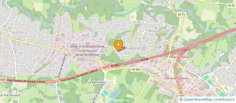 localisation de l'entreprise UNIVERS TRANSPORT PRIVE à ORVAULT