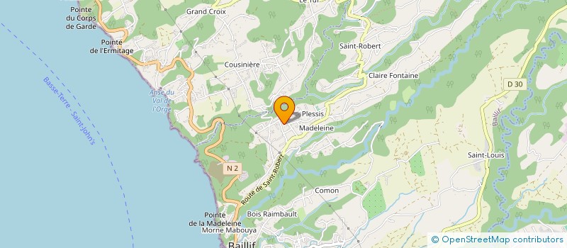 localisation de l'entreprise UNIVERS TROPIC'ART  BAILLIF