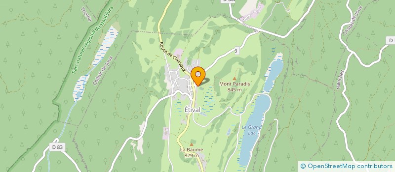 localisation de l'entreprise UNIVERS VAGABOND  ETIVAL