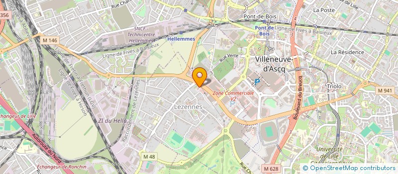 localisation de l'entreprise UNIVERS WOK à LILLE