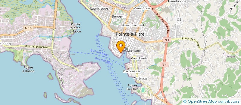 localisation de l'entreprise UNIVERSAL à POINTE A PITRE