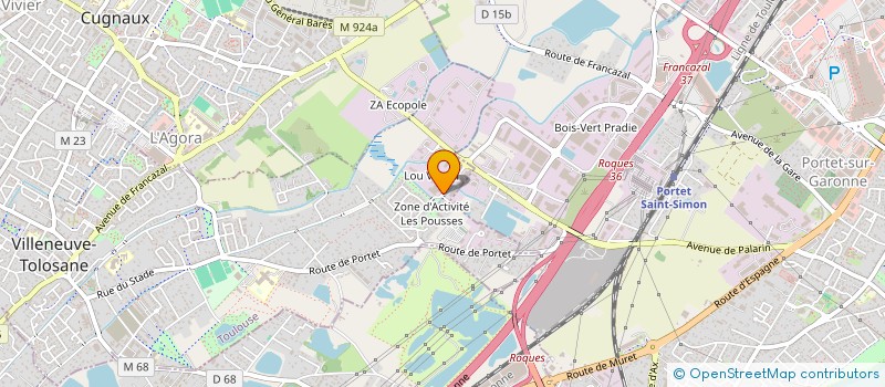 localisation de l'entreprise UNIVERSAL à VILLENEUVE-TOLOSANE