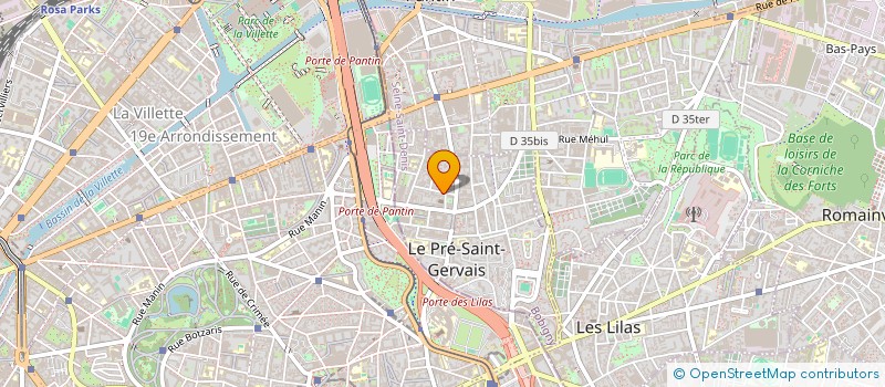 localisation de l'entreprise UNIVERSAL à LE PRE-SAINT-GERVAIS