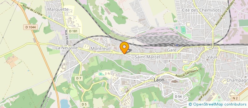localisation de l'entreprise UNIVERSAL AUTO à LAON
