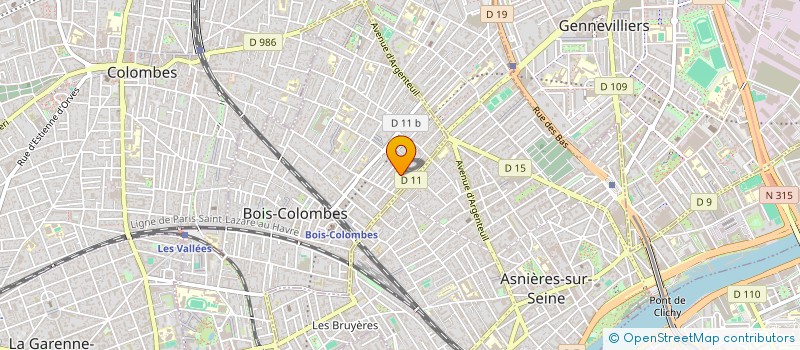 localisation de l'entreprise UNIVERSAL BATIMENT à BOIS-COLOMBES