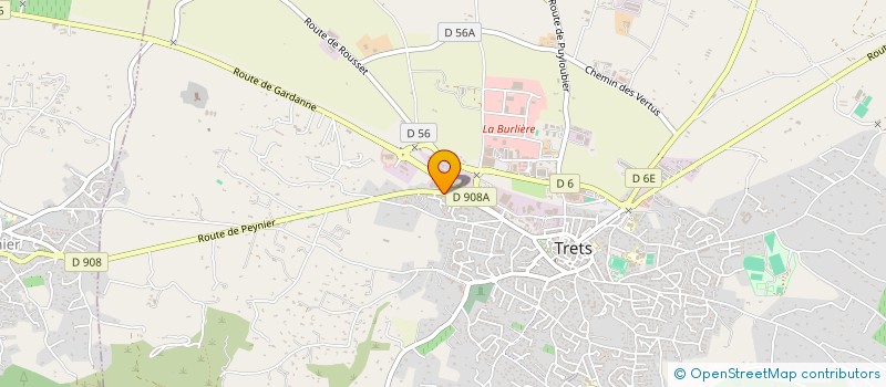 localisation de l'entreprise UNIVERSAL BATIMENT PROVENCE  TRETS