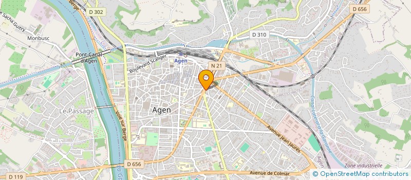 localisation de l'entreprise UNIVERSAL CAHOUA à AGEN