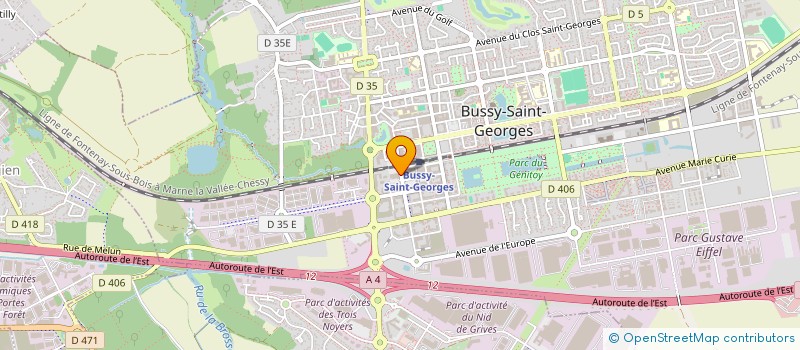 localisation de l'entreprise UNIVERSAL CLEANING& SERVICES à BUSSY-SAINT-GEORGES