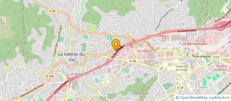 localisation de l'entreprise UNIVERSAL CONCEPT SERVICES à LA VALETTE-DU-VAR