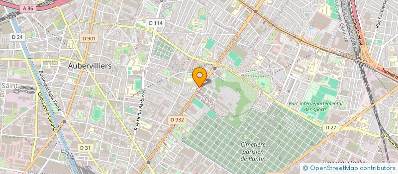 localisation de l'entreprise UNIVERSAL CROISSANTS à AUBERVILLIERS