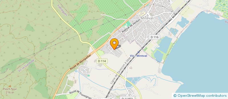 localisation de l'entreprise UNIVERSAL DENTAL CARE  VIC-LA-GARDIOLE