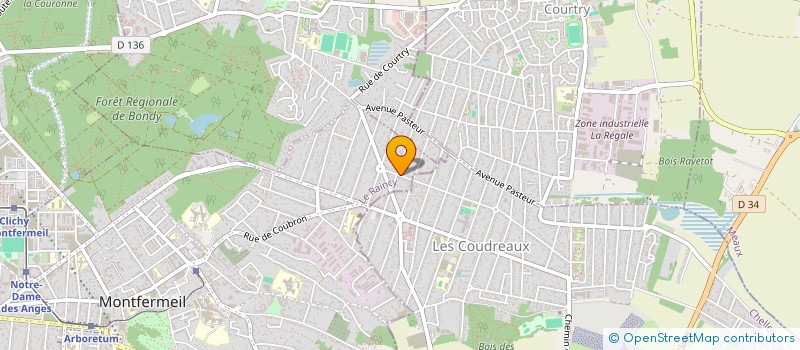 localisation de l'entreprise UNIVERSAL DISTRIBUTION à MONTFERMEIL