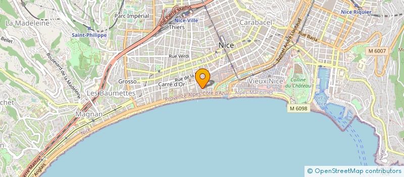 localisation de l'entreprise UNIVERSAL DISTRIBUTION à NICE