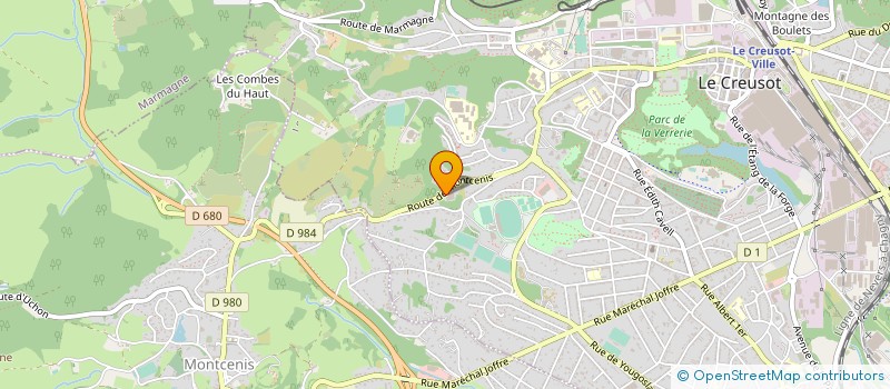 localisation de l'entreprise UNIVERSAL-EFFECTS MANUFACTURE  LE CREUSOT