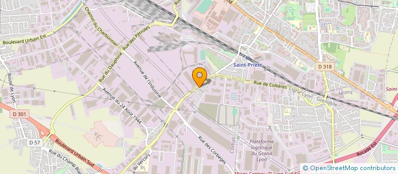 localisation de l'entreprise UNIVERSAL ETANCHEITE à CORBAS