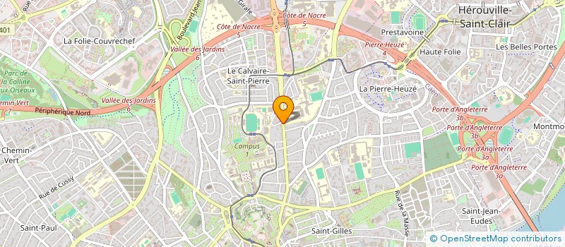 localisation de l'entreprise UNIVERSAL'FLORE à CAEN