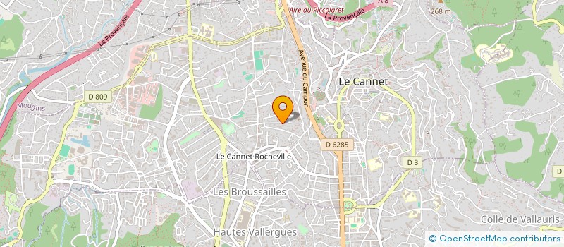 localisation de l'entreprise UNIVERSAL FOOTBALL  LE CANNET