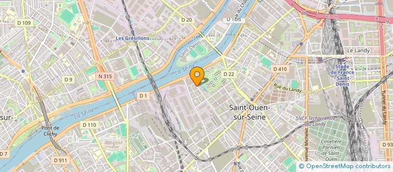 localisation de l'entreprise UNIVERSAL GASTRONOMIE à SAINT-OUEN-SUR-SEINE