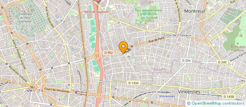 localisation de l'entreprise UNIVERSAL INGENIERIE à MONTREUIL