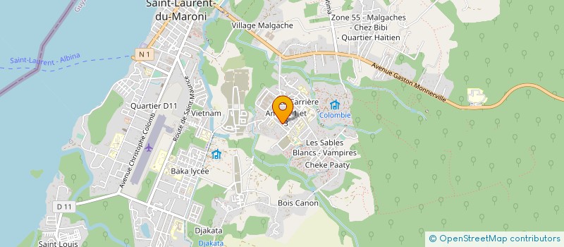 localisation de l'entreprise UNIVERSAL MANAGER TALENT BOOSTER à SAINT-LAURENT-DU-MARONI