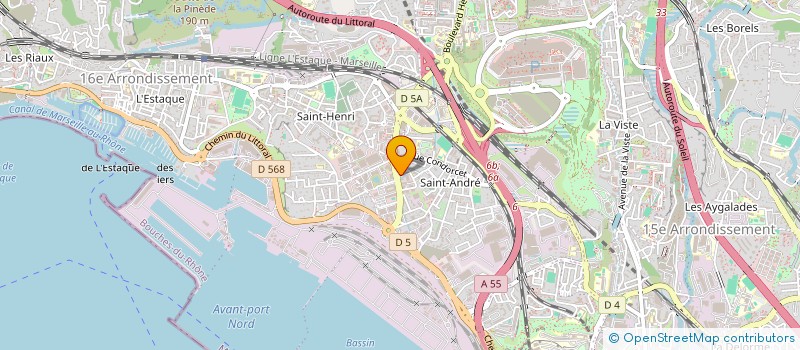 localisation de l'entreprise UNIVERSAL MARITIMA à MARSEILLE
