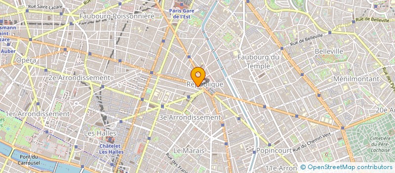 localisation de l'entreprise UNIVERSAL MEDIA à PARIS