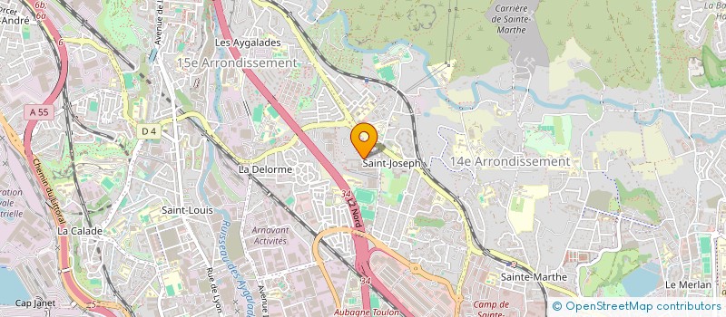 localisation de l'entreprise UNIVERSAL MEDNEGOCE à MARSEILLE 15EME