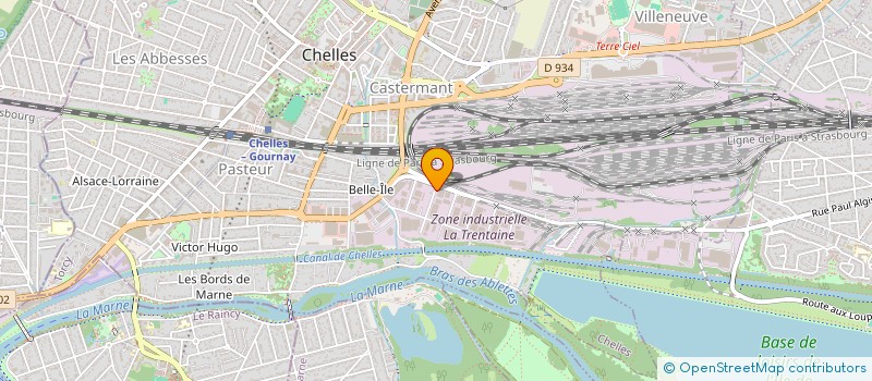 localisation de l'entreprise UNIVERSAL PAYSAGE  CHELLES