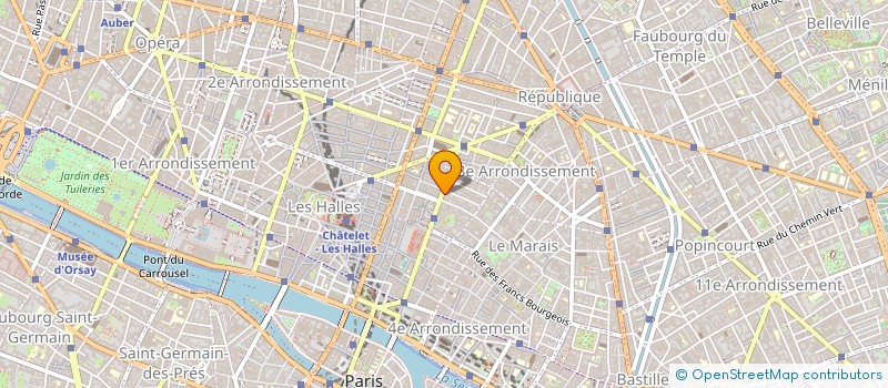localisation de l'entreprise UNIVERSAL PHOTO à PARIS