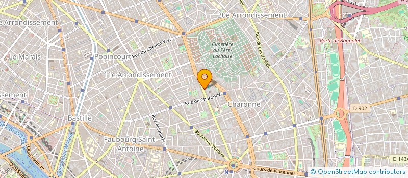 localisation de l'entreprise UNIVERSAL RUMBA (UR)  PARIS